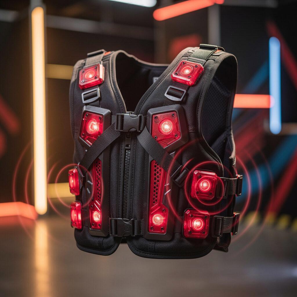 T-Shock-Technologie mit spürbarem Feedback – OUTGUN Lasertag Göppingen